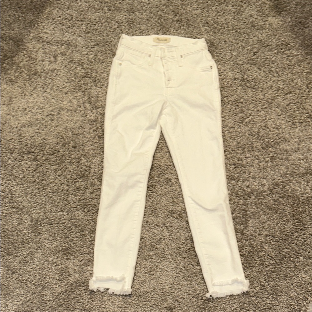 Madewell Women's High Rise White Jeans